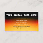 クールカスタムブラックブライトオレンジ 名刺 (裏面)