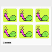 クールカタツムリのスケッチv4正方形シール スクエアシール (シート)