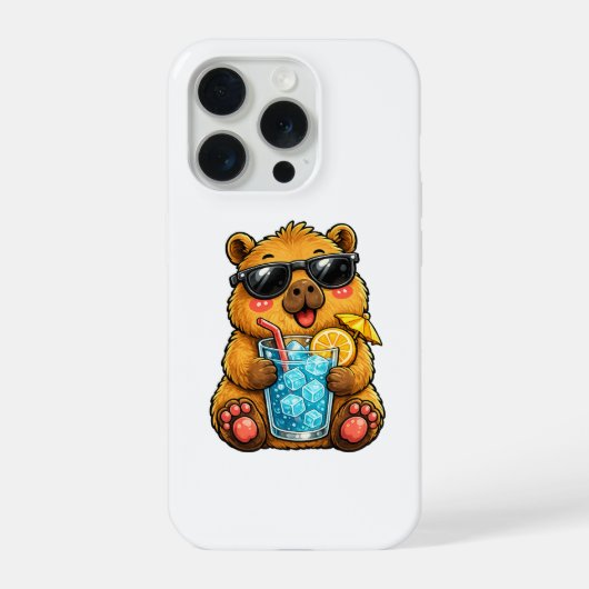 クールカピバラ ドリンク iPhoneケース (裏面)