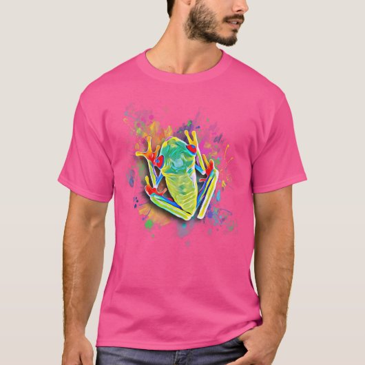クールカラフルの樹上カエルギア Tシャツ (正面)