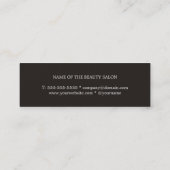 クールカラフルストライプGRAYメイクアップアーティスト スキニー名刺 (裏面)