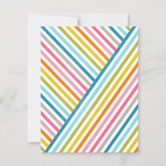 クールカラフルトレンディーの両端のストライプ方法 (正面)