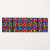 クールカラフルユニークタイル模様ヨガマット ヨガマット (正面(横))