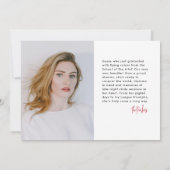 クールカラフル抽象芸術院写真タイポグラフィ 案内状 (裏面)