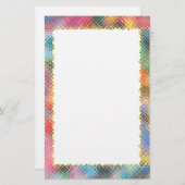 クールカラフル枠 – ひな形 便箋 (正面/裏面)