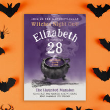 クールカルドロンパープル魔法ウィッチバースデーパーティー