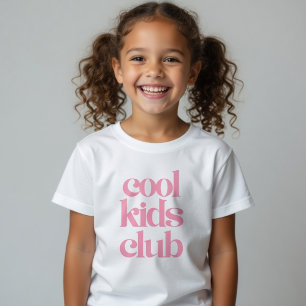 クールキッズクラブTシャツ ピンク キッズシャツ トレンディガールズ トドラーTシャツ