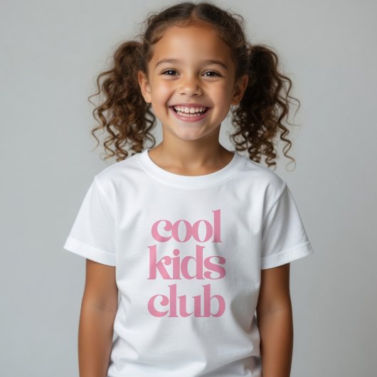 クールキッズクラブTシャツ ピンク キッズシャツ トレンディガールズ トドラーTシャツ