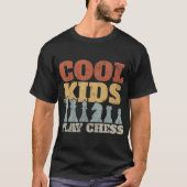 クールキッズチェスデザイン Tシャツ (正面)