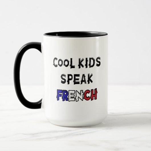 クールキッ話おもしろいフランスのことわざ マグカップ (左)