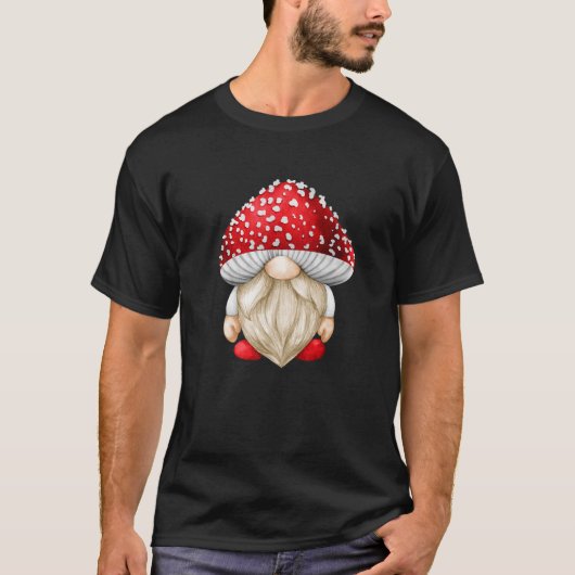 クールキノコ愛好家の接種パパおもしろい Tシャツ (正面)