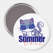 クールキャットの夏のビブランス マグネット (正面/裏面)