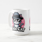 クールキャットの気分 コーヒーマグカップ (正面左)