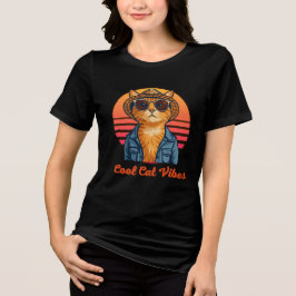 クールキャットの気分 🌴😎 トライブレンドTシャツ