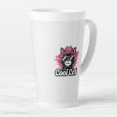 クールキャットの気取り カフェラテマグ (右アングル)