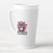 クールキャットの気取り カフェラテマグ (左アングル)