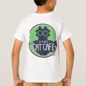 クールキャットサマー - アラスカキャットカフェ Tシャツ (裏面)