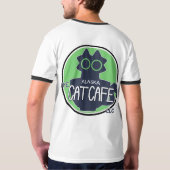 クールキャットサマー - アラスカキャットカフェ Tシャツ (裏面フル)