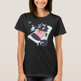 クールキャットサマー - アラスカキャットカフェ Tシャツ