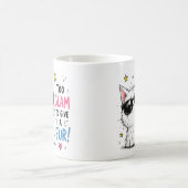 クールキャットサングラスのデザイン コーヒーマグカップ (中央)