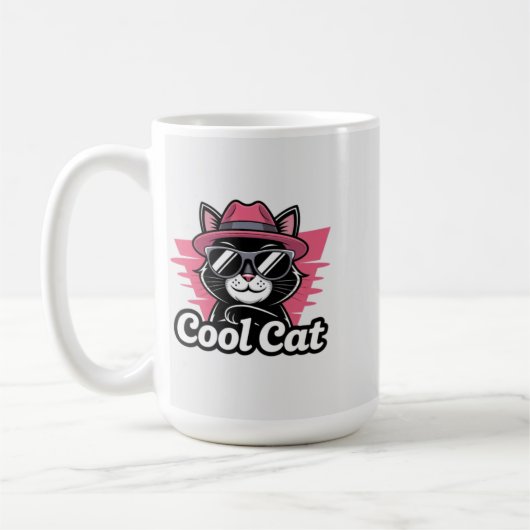 クールキャットスワッガー コーヒーマグカップ (左)