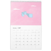 クールキャットブルー 2026年カレンダー カレンダー (1月 2027)