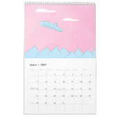 クールキャットブルー 2026年カレンダー カレンダー (3月 2027)