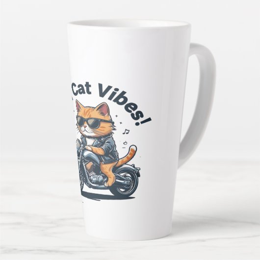 クールキャットラテマグ カフェラテマグ (右アングル)