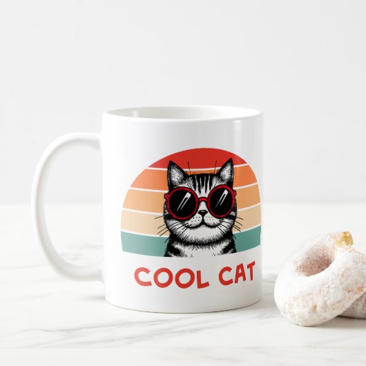 クールキャット2 コーヒーマグカップ (ドーナツ)