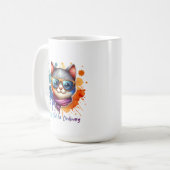 クールキャット コーヒーマグカップ (正面左)