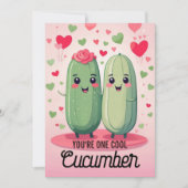 クールキュウリの愛バレンタインデー シーズンカード (正面)