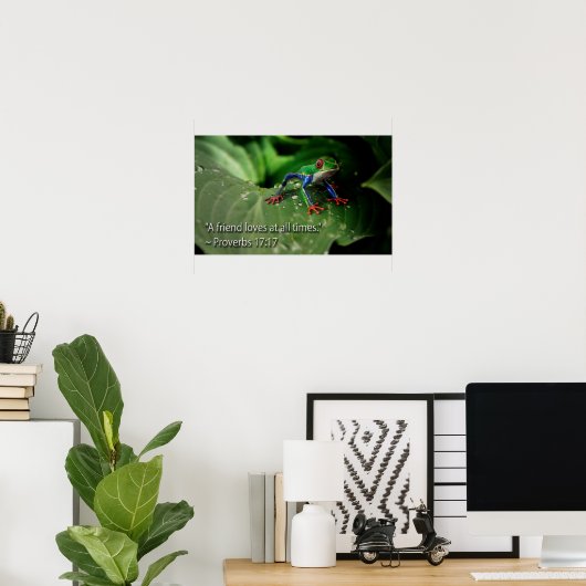 クールキリスト教聖書引用文感動的ことわざ ポスター (ホームオフィス)