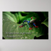 クールキリスト教聖書引用文感動的ことわざ ポスター (正面)