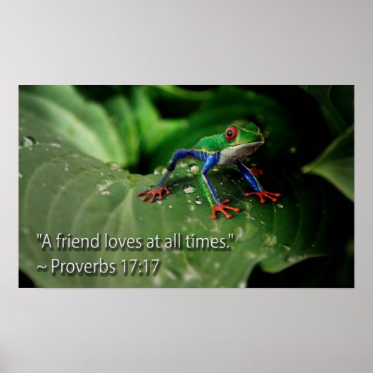 クールキリスト教聖書引用文感動的ことわざ ポスター (正面)