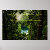 クールキリスト教聖書引用文感動的ことわざ ポスター (正面)