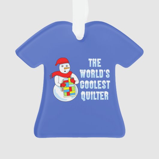 クールキルターTシャツ オーナメント (正面)