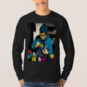クールキルティングお父さん ポップ かぎ針編み お父さん 2 Tシャツ