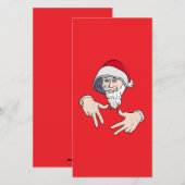 クールギャングスタヒップホップハンドラップサンタクロース シーズンカード (正面/裏面)