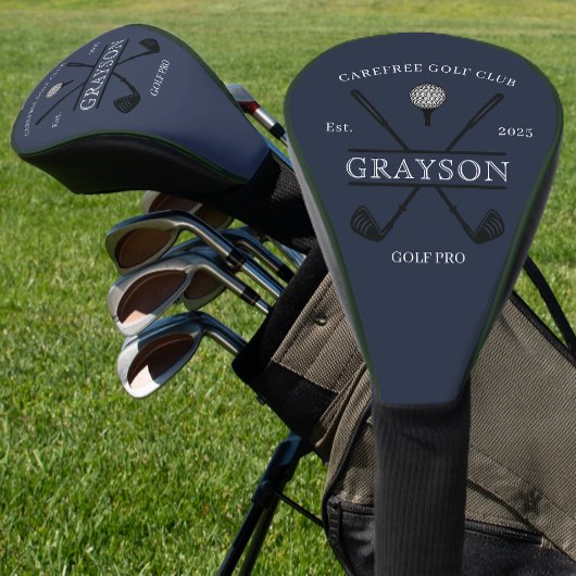 クールクラシックゴルフクラブネーム ゴルフヘッドカバー