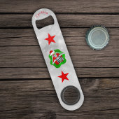 クールクリスマススケルトン赤い星オーナメント円 スピード栓抜き