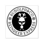 クールクリスマス表現トナカイ セルフインキングスタンプ (デザイン)