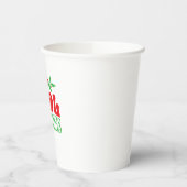 クールクリスマス – おもしろいレトロホリデーパーティーデザイン 紙コップ (左)