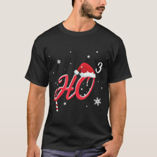 クールクリスマスHO-3サンタハットおもしろい Tシャツ