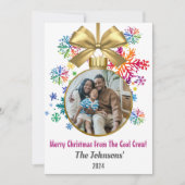 クールクルーレインボースノーフレークスフォト シーズンカード (正面)