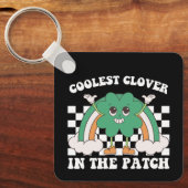 クールクローバーザパッチセントパトリックの日 キーホルダー (正面)