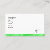 クールクローバーパッチロゴ標準カスタマイズ 名刺 (裏面)