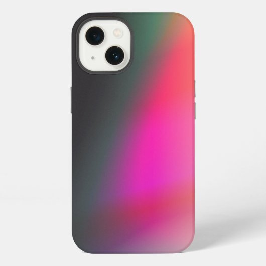 クールグラデーションアブストラクトアート iPhoneケース (裏面)