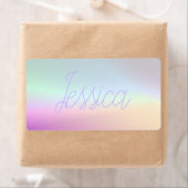 クールグラデーションカラフルグラディエントとスクリプト ラベル (インサイチュ)