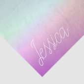 クールグラデーションカラフルグラディエントとスクリプト 薄葉紙 (詳細)