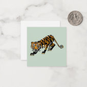 クールグラフィックbigcat - TIGER -動物愛好家- ノートカード (正面/裏面インサイチュ)